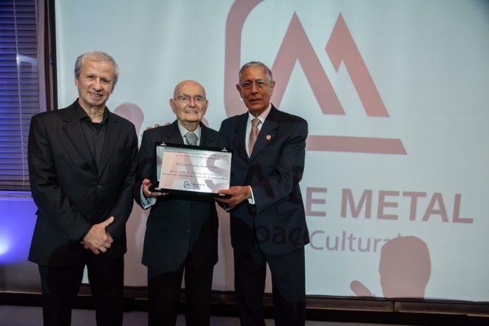 presidente da Usiminas, Sergio Leite, professor Álvaro Lúcio e o presidente executivo da ABM. Horacídio Leal Barbosa Filho
