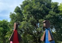 Presépio de aço e Casinha do Papai Noel começam a transformar o Parque Ipanema para o Natal