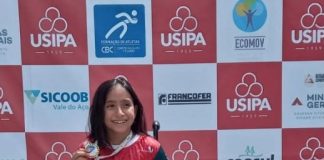Maria Antônia atleta da equipe Sicoob Vale do Aço/Usipa conquista cinco medalhas de ouro no Meeting Paralímpico Loterias Caixa 2026