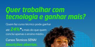 SENAI encerra na próxima sexta-feira as matrículas para cursos técnicos