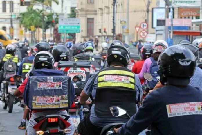 Trabalhadores de aplicativo vão parar em JF