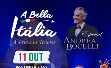 A BELLA ITÁLIA – ESPECIAL ANDREA BOCELLI CHEGA A IPATINGA EM OUTUBRO